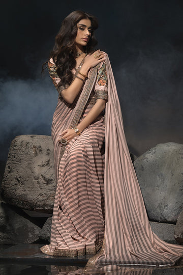 3-PC  Unstitched Premium Saree Collection CSS6-02