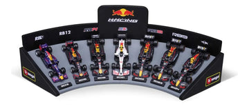 Bburago 1:43 Red Bull Racing 7 Autos + Soporte De Exposición Varios