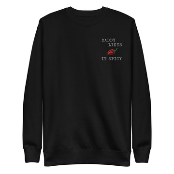 Daddy Likes It Spicy embroidered sweatshirt