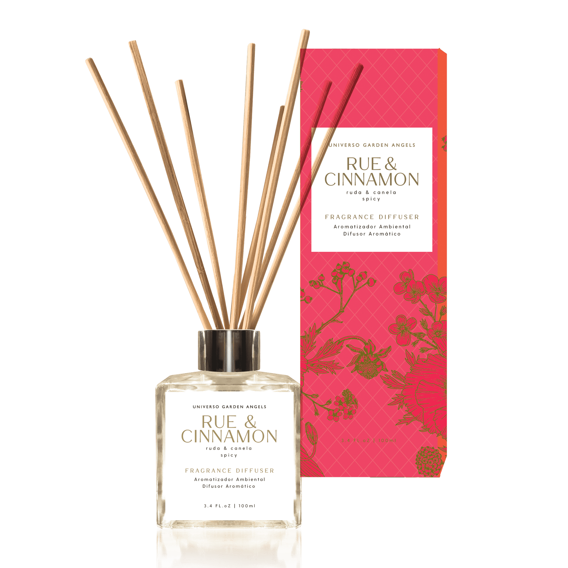 Difusor Aromático Rue & Cinnamon 100 ml - Universo Garden Angels