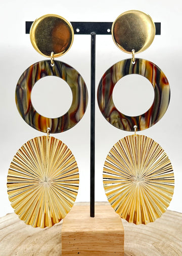 BOUCLES D'OREILLES ONYX - Francine BRAMLI