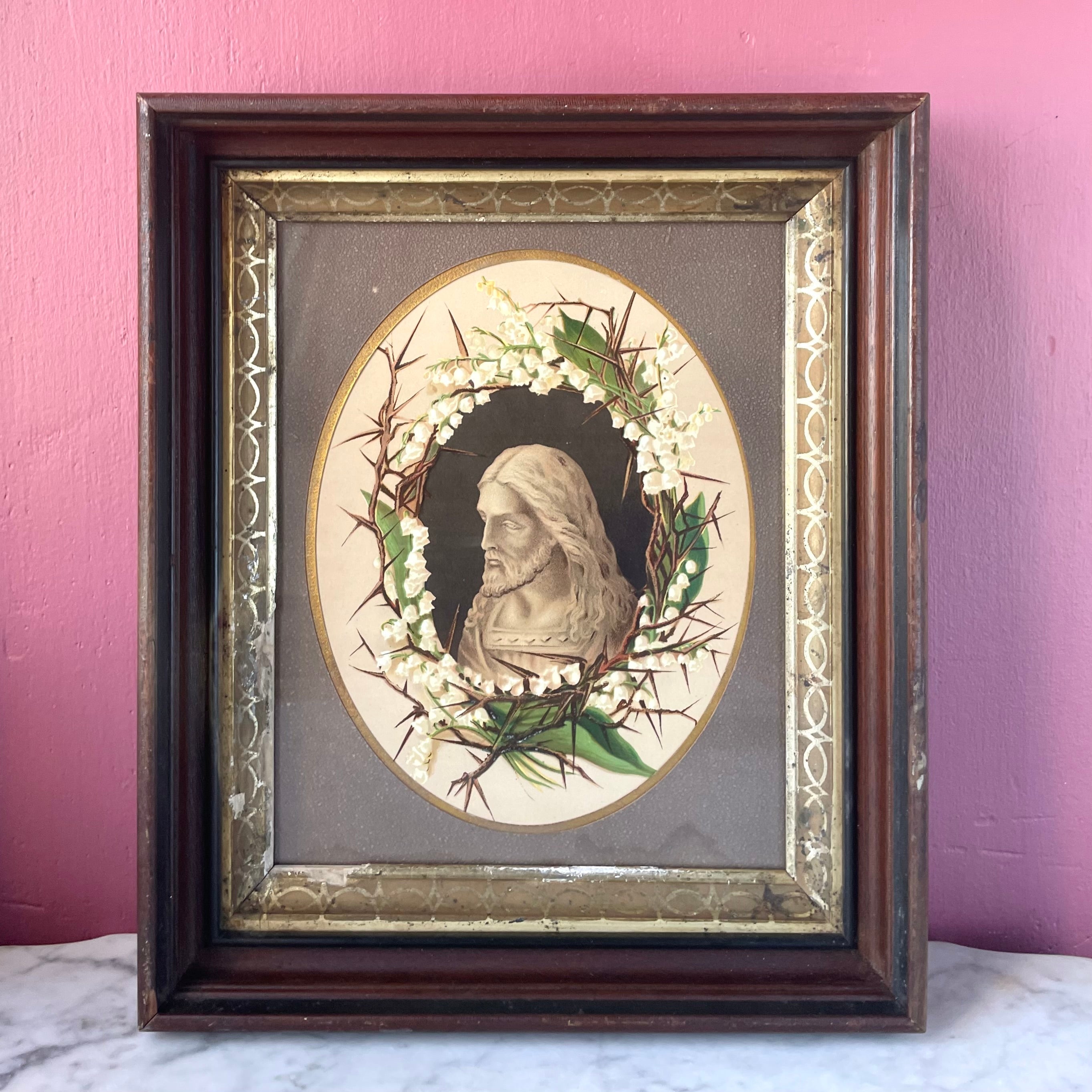 Crown of Thorns | Victorian Lithograph