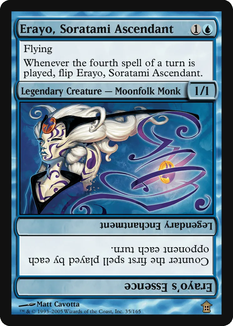 Rules Text: Flip, Supertype: Legendary, Type: Creature, 13 cards