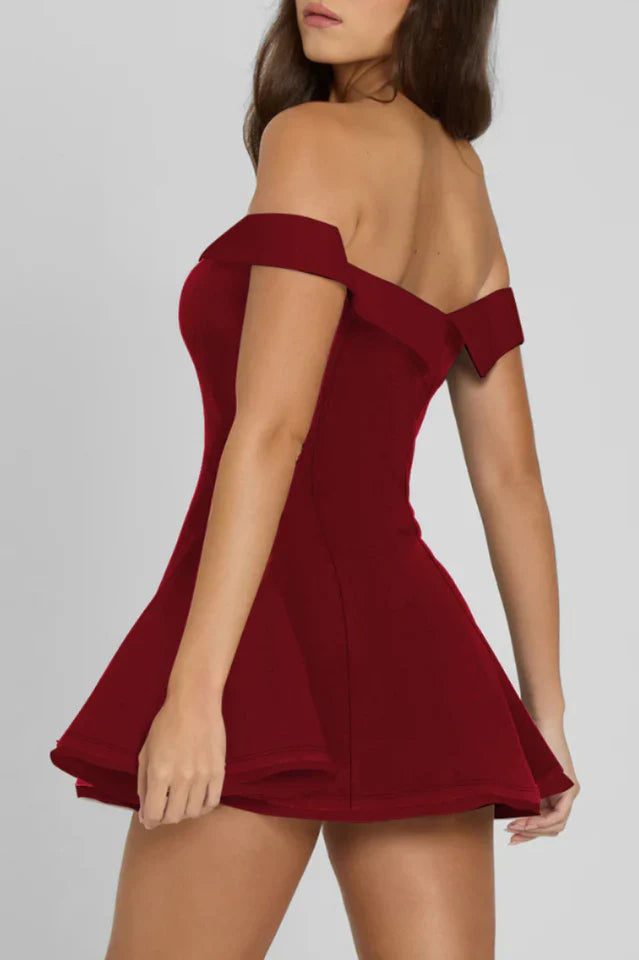 Ramona Contrast Corset Babydoll Mini Dress