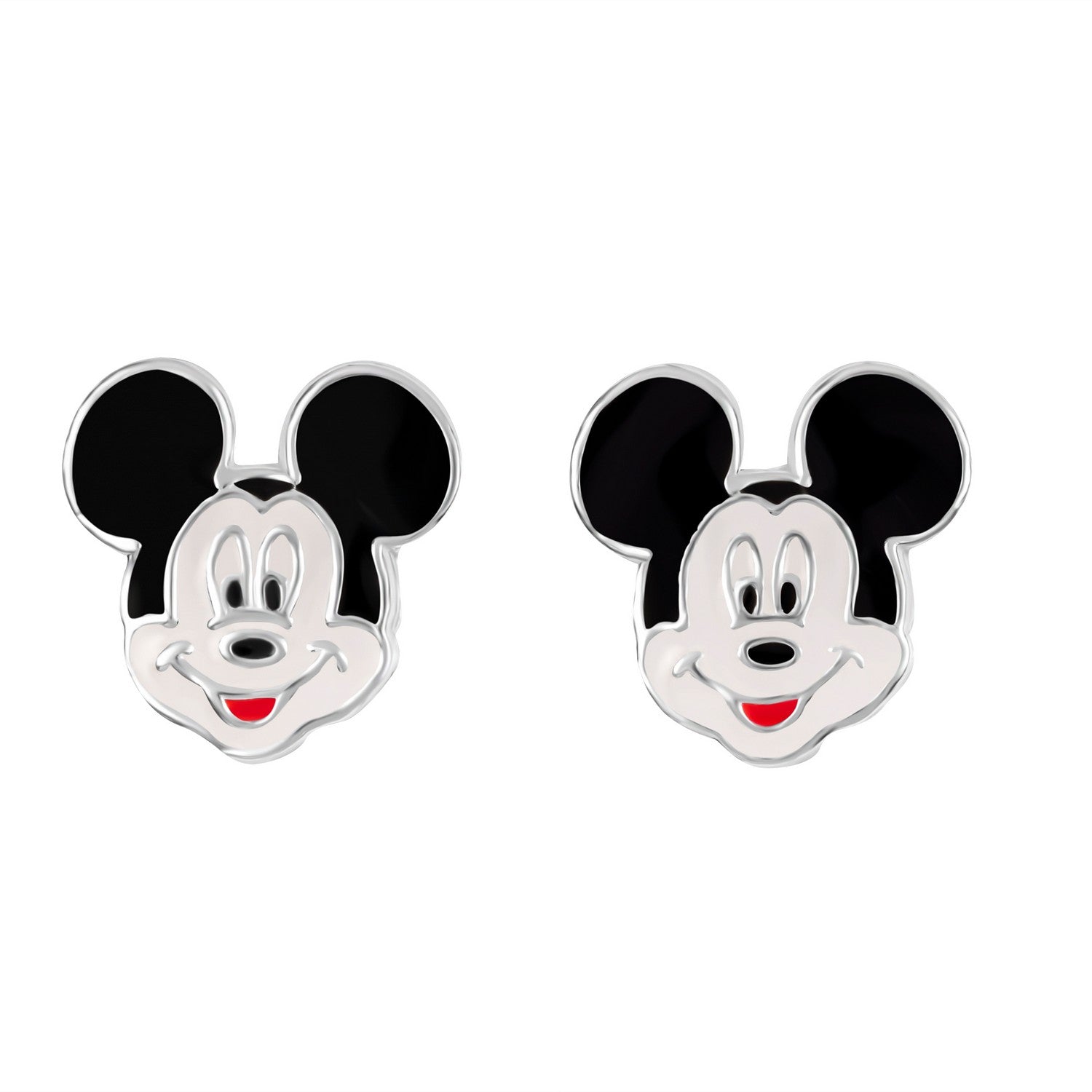 Mickey Mouse earrings on a white background