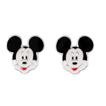 Mickey Mouse earrings on a white background