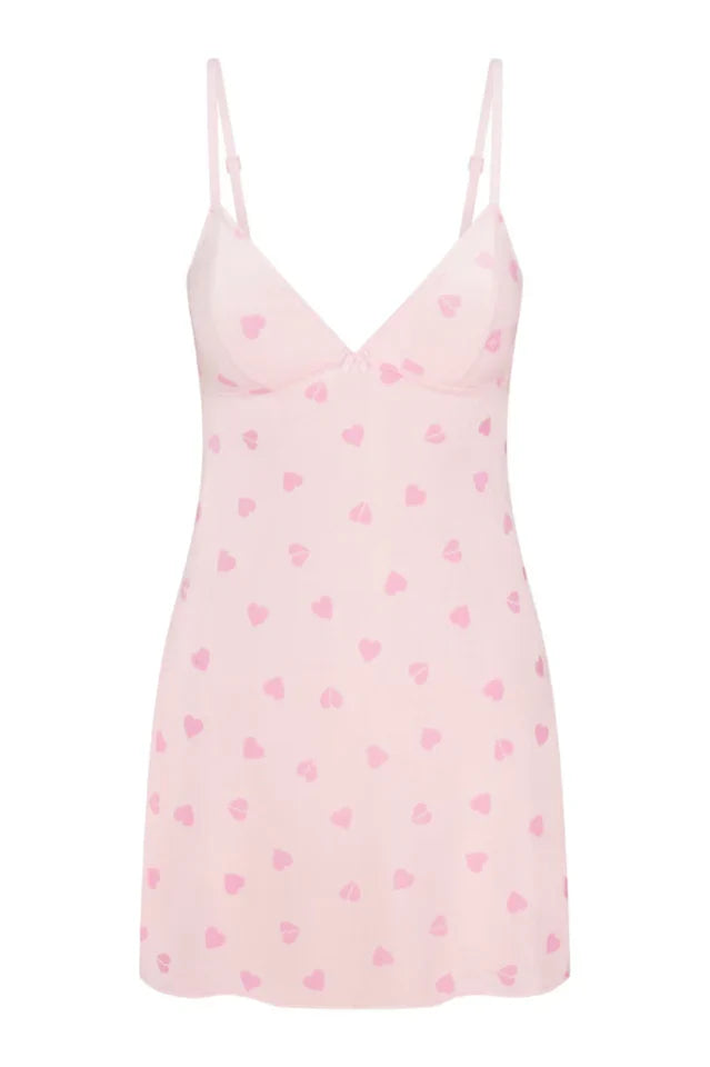 SKIMS Velvet Lace Slip Dress