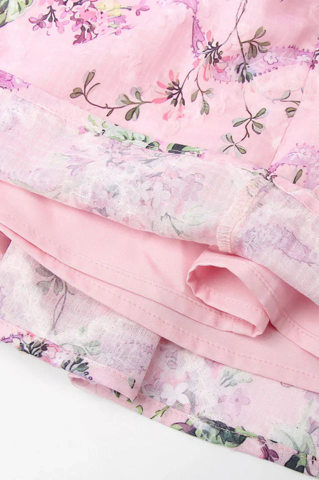 Ophelia Ribbon Print Dress