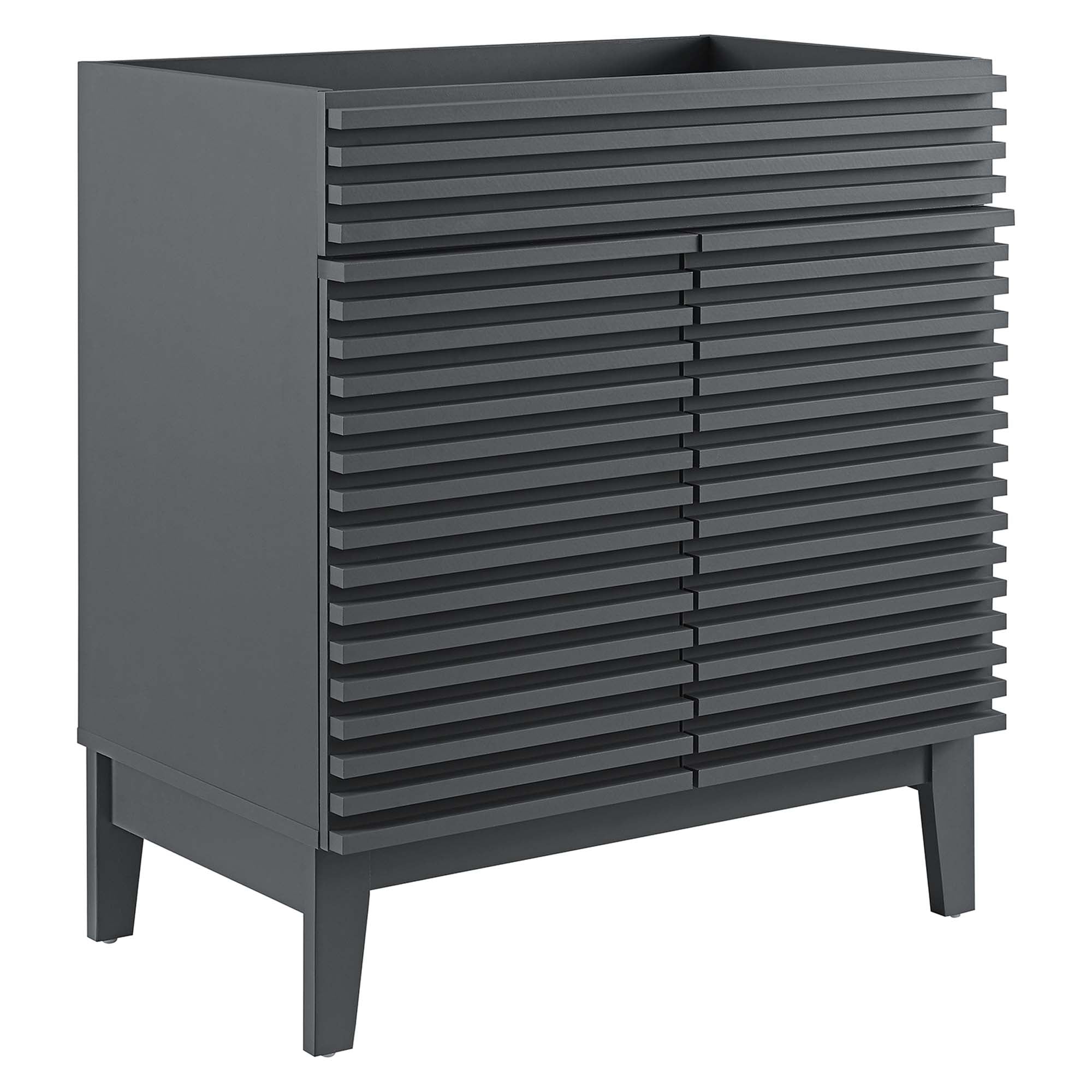 Ventra Vanity Base with Storage, Medium, Gray
