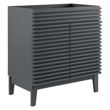 Ventra Vanity Base with Storage, Medium, Gray