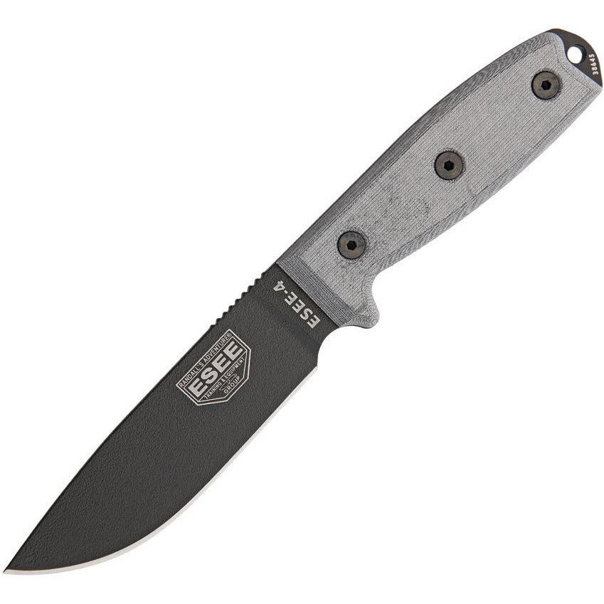 ESEE Model 4 Stainless Plain ESEE-4P-MB-B