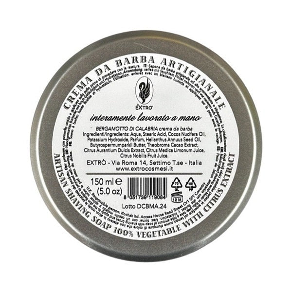 EXTRO_ Rasierseife_Bergamotto_Di_Calabria_Crema_Da_Barba_Italy