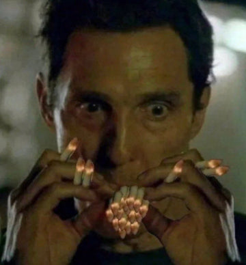 smoking many cigarettes meme matthew mcconaughey true detective smoking as  many cigarettes as possible