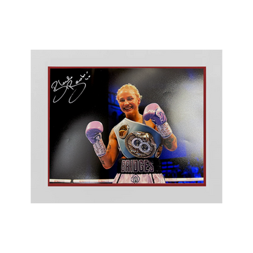 Ebanie Bridges Signed 16x12 Image Deluxe Mount
