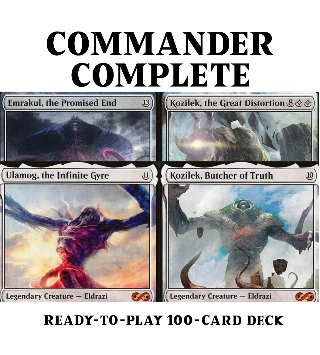 Eldrazi ULTIMATE  Colorless Tribal Four Legendary Commanders Emrakul Kozilek Ulamog Magic MTG Commander Deck