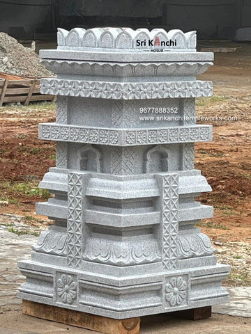 Sri Guru Raghavendra Brindavan (white stone)