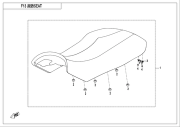 SEAT ASSY - WHEN STOCK IS 0 THIS ITEM IS NO LONGER AVAILABLE BLACK@^WHITE