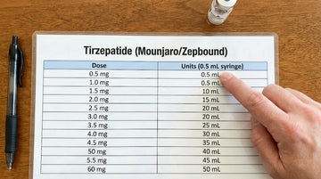 Tirzepatide dosage chart in units: complete conversion guide for every concentration