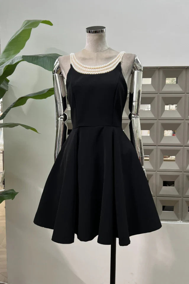 Esther Pearl Embelished Open Back Mini Dress