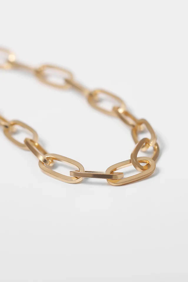Faux Pearl Pendant Chain Necklace