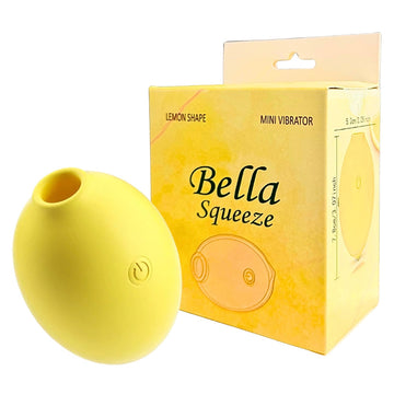 Bella Squeeze lemon shaped mini vibrator compact toy