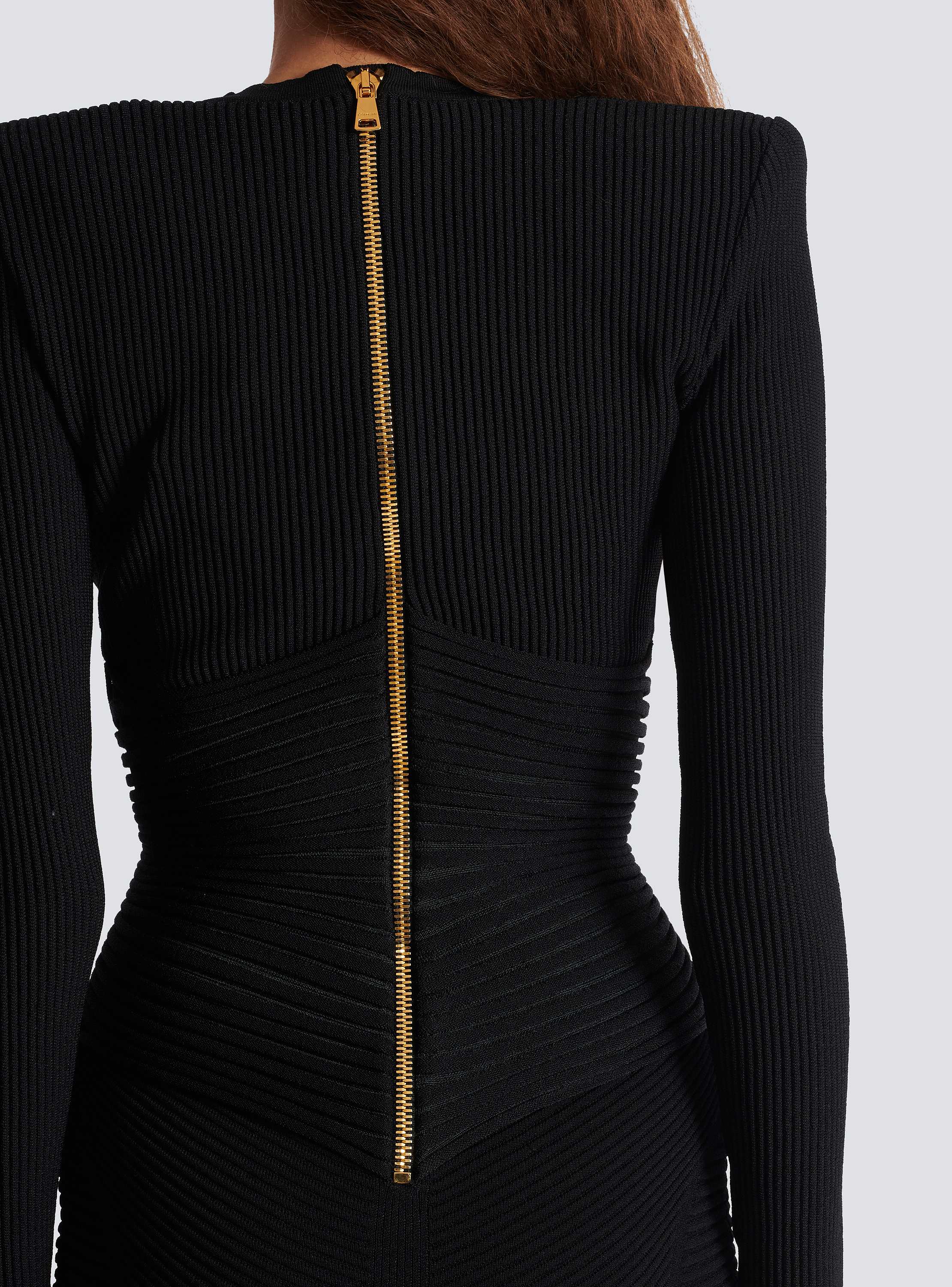 Balmain-Bodycon Dress Dresses Black-Dresses