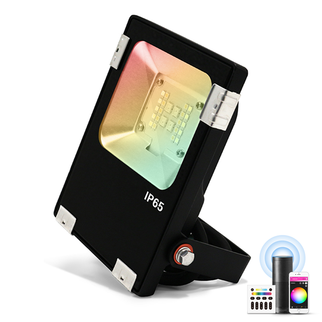 Outdoor Floodlight 10w LED Light Zigbee & RF RGBW and CCT Colours IP65