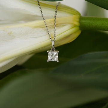Aurora Princess Cut Necklace