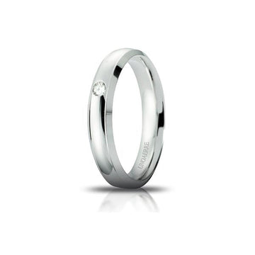 Fede Orion in Oro Bianco con Diamante - Unoaerre