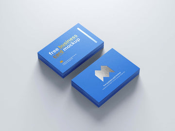 Free Foil Business Card Mockups (PSD)