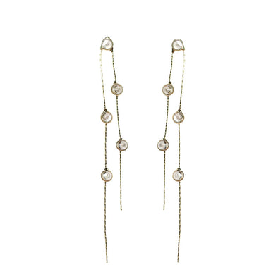 Gold and Crystal Minimalist Duster Drops