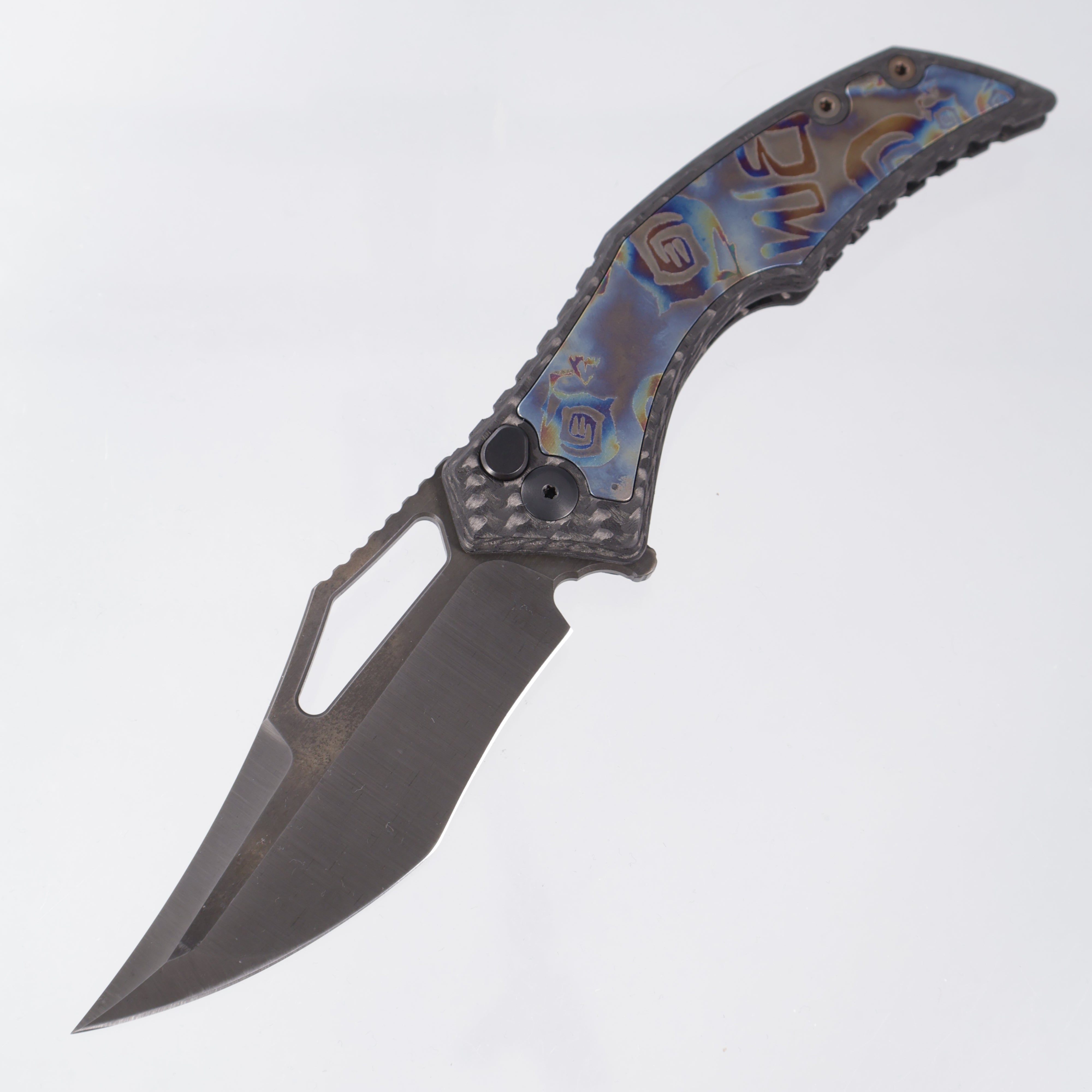 G-Werks Backstrom - Twill Carbon Fiber w/ Dumpster Fire Inlays - Shell Shock 3V Sean Marfione Slum Grind