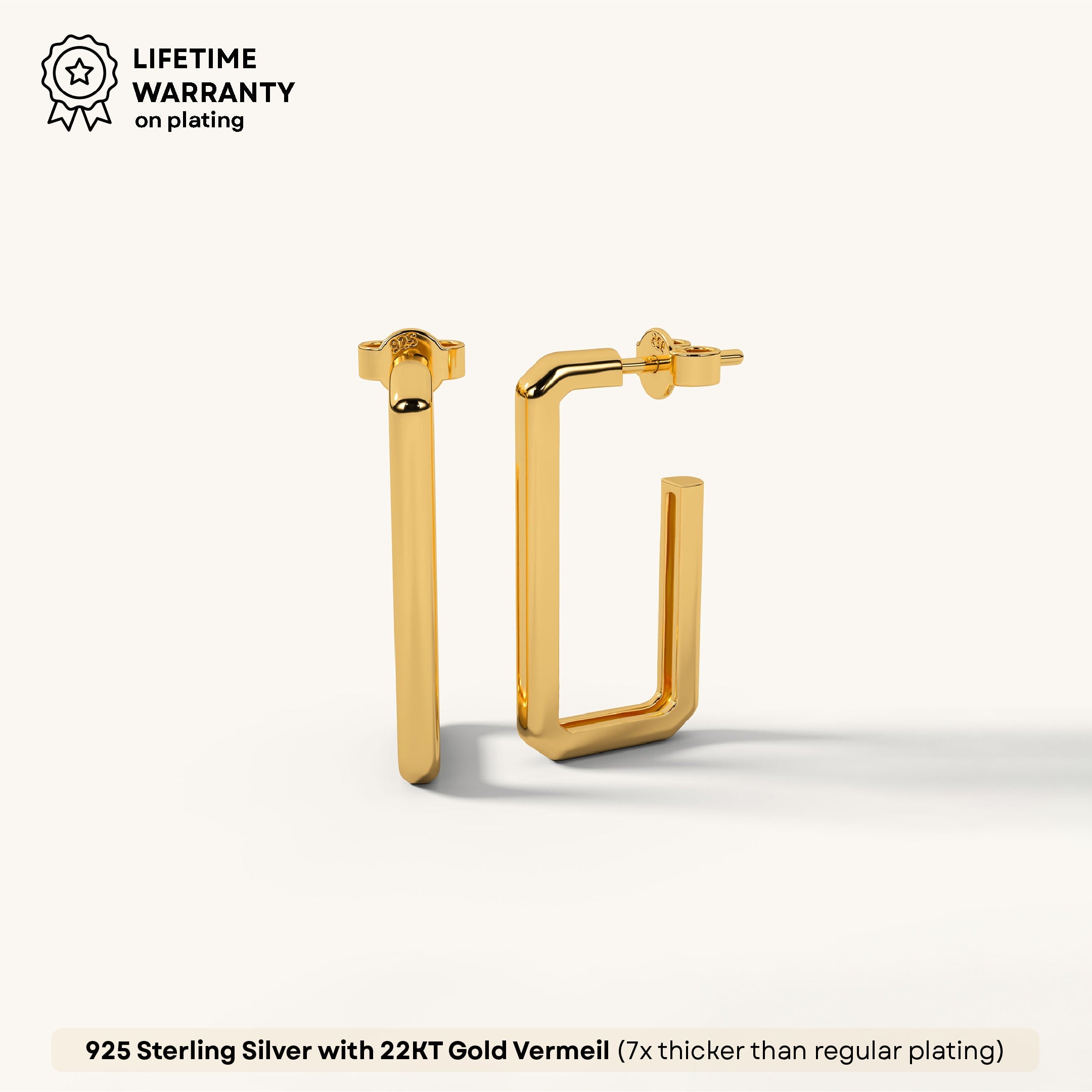 Sleek Hoop Earrings in 92.5 Sterling Silver