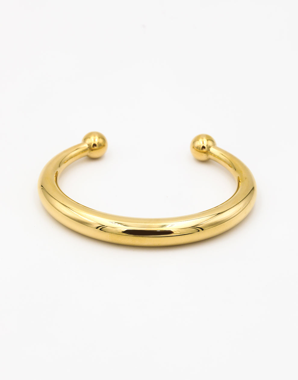 Basic bangle oval ball gold-colored