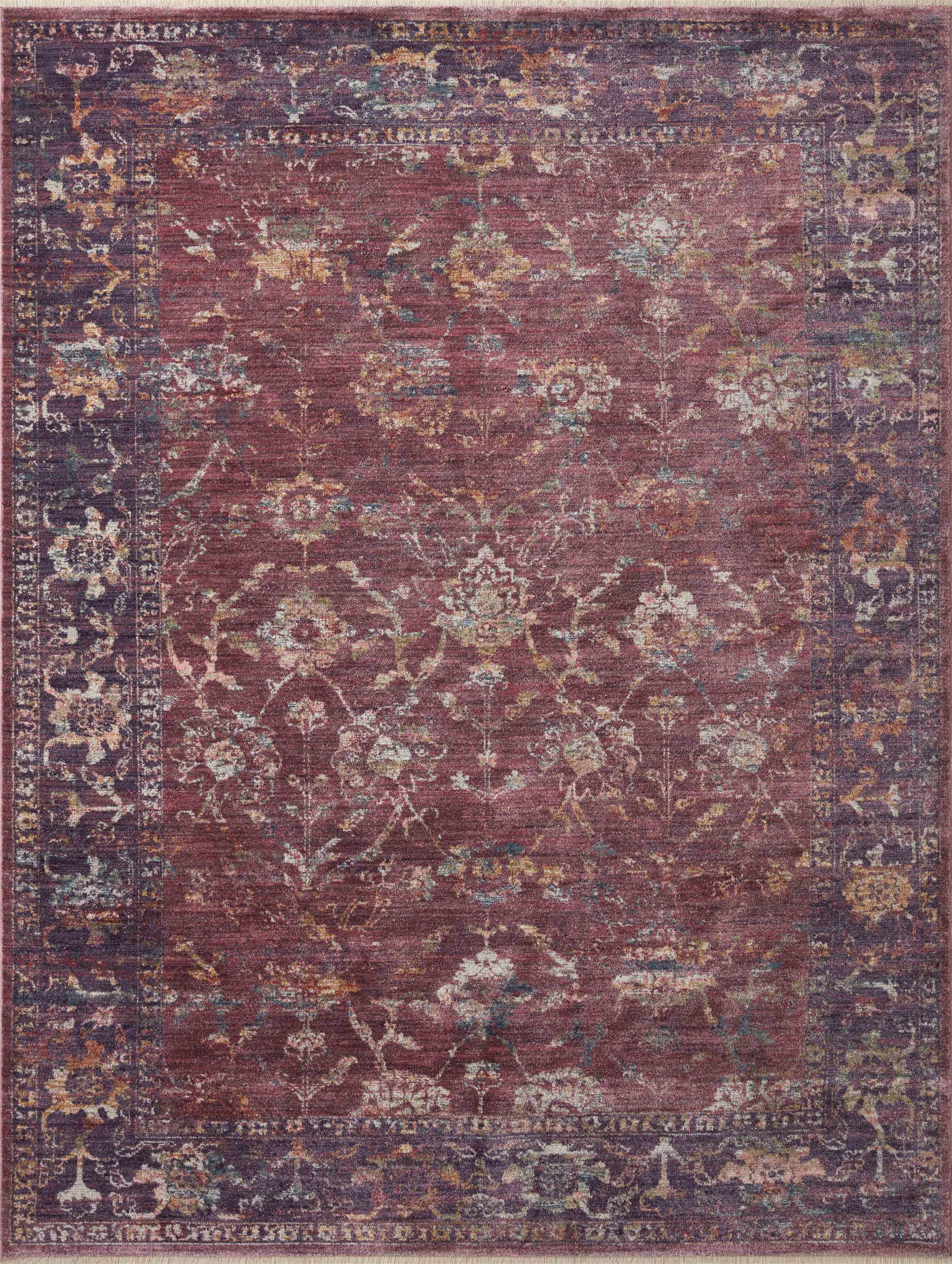 Loloi Rugs Giada Collection Rug in Grape, Multi - 9'0" x 12'0"
