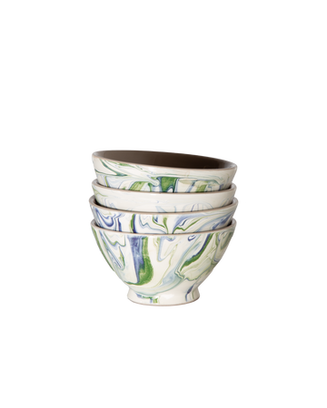 Marbled Ocean Bowl - Set of 4