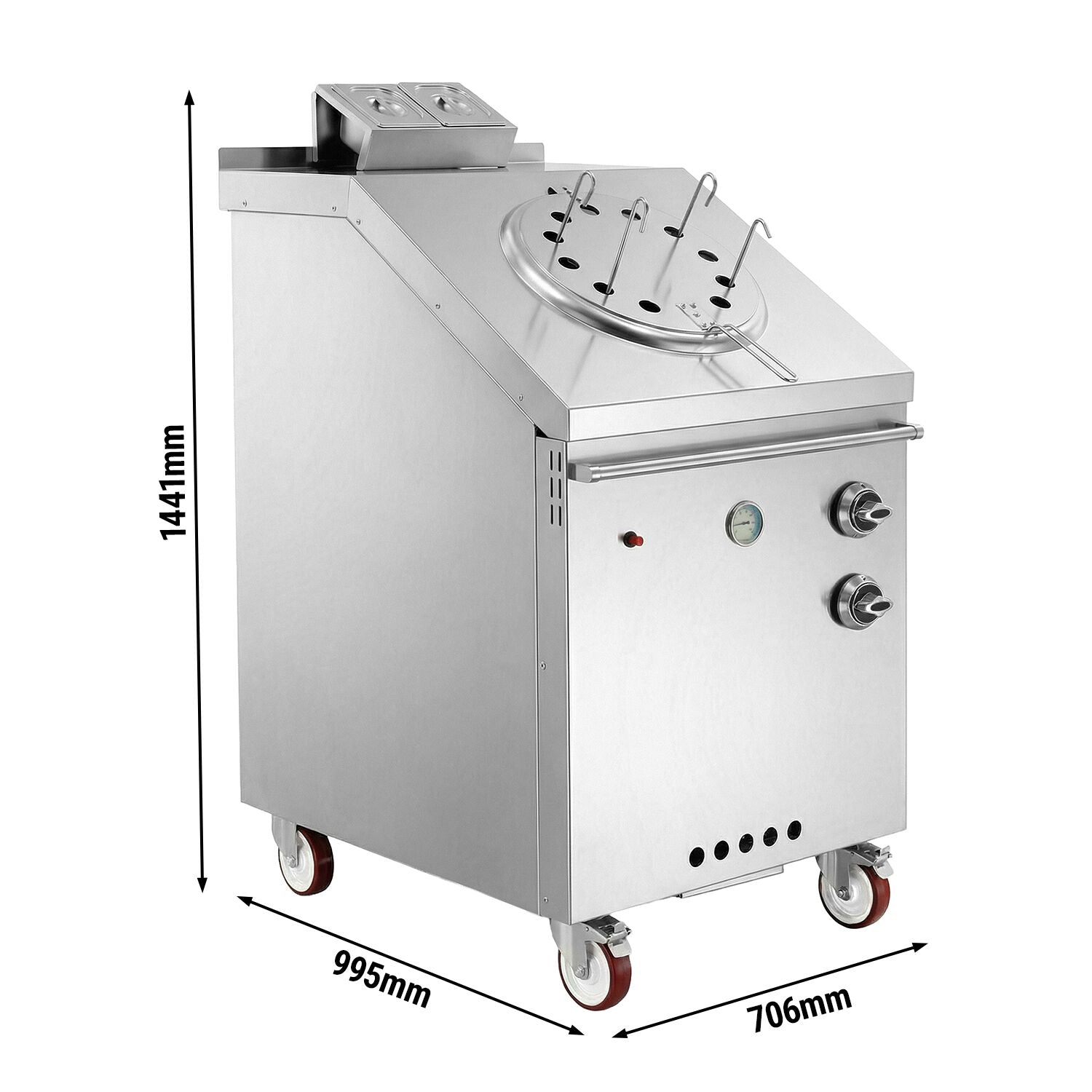 Piec tandoor - gazowy - 64,80kW - 706x1441mm - stal nierdzewna