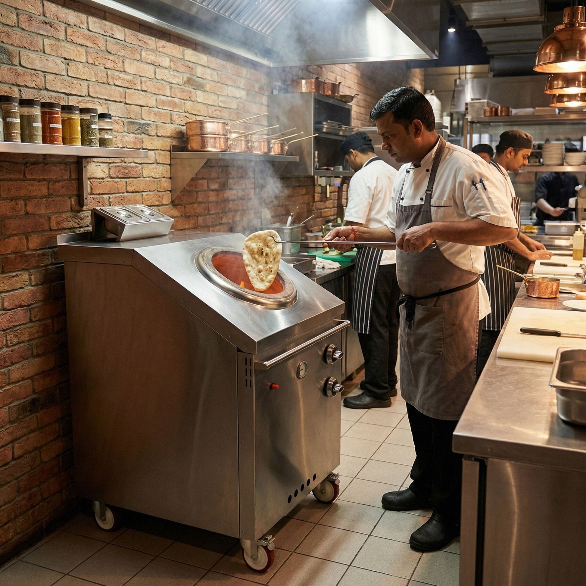 Piec tandoor - gazowy - 64,80kW - 706x1441mm - stal nierdzewna