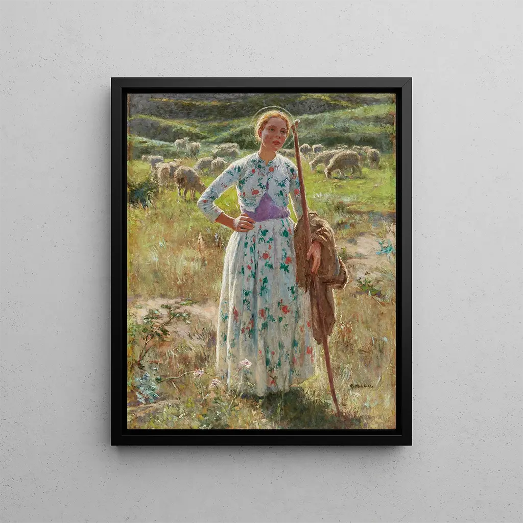 Jeanne d'Arc - Gari Melchers — framed artwork on a wall