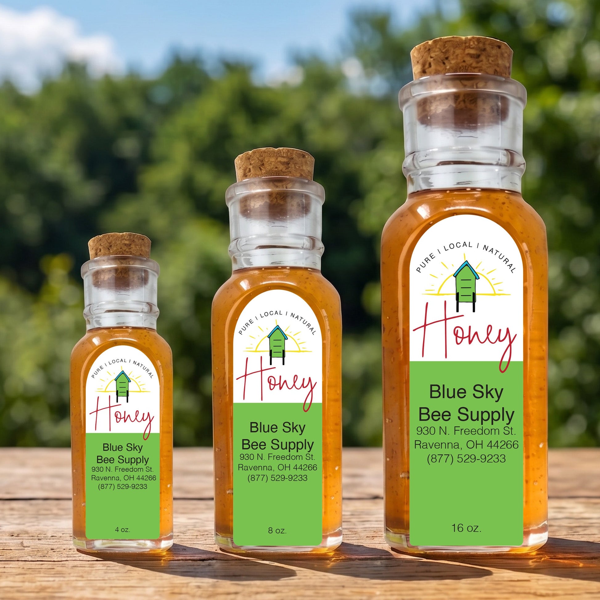 Green Hive - Customizable Muth Jar Labels
