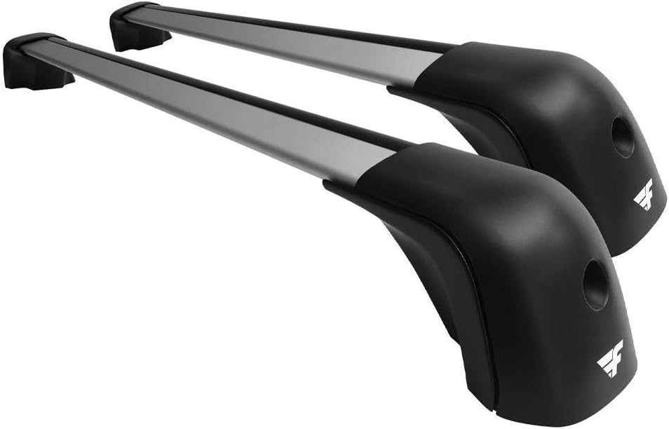Barre Portatutto Farad Compact 90-90 Grey + Kit LX1 per Audi Q5 Sportback dal 2021> (5 porte) con Corrimano Basso