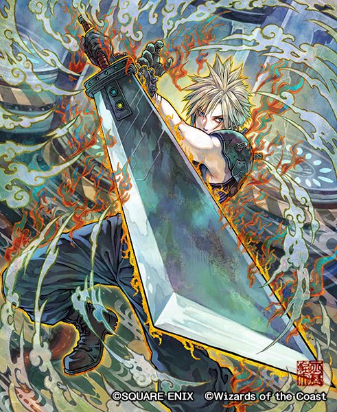Cloud MTG card art by @karuta_s 🔥 #FF7