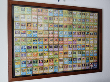 I framed all of my original 151 Pokemon cards - Pokemon post