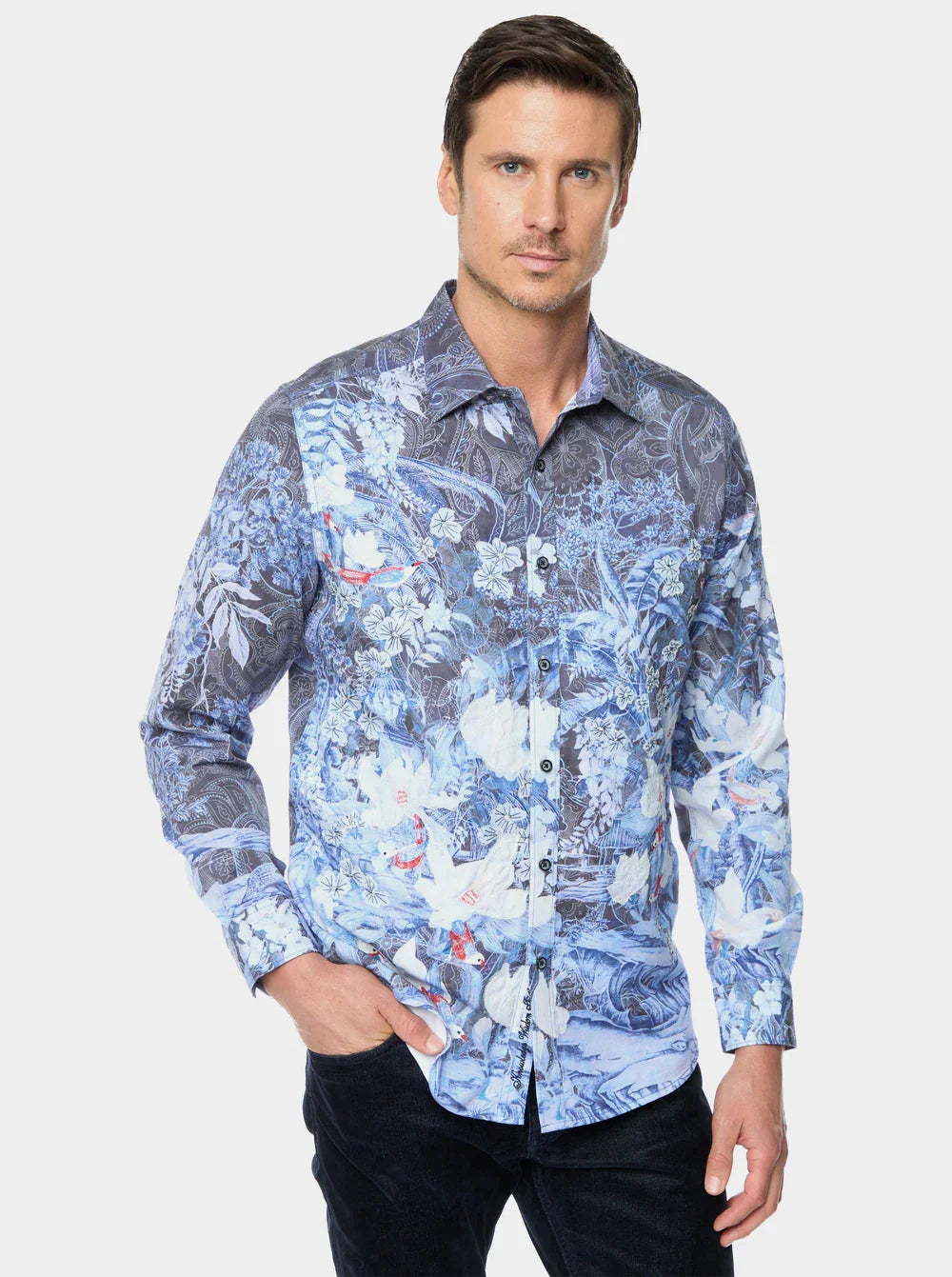 Robert Graham Men's Nadine Long Sleeve Button Down Shirt
