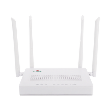 ONU Dual G/EPON con Wi-Fi AC de doble banda, 1 puerto SC/UPC + 2 puertos LAN Gigabit + 1 puerto FXS