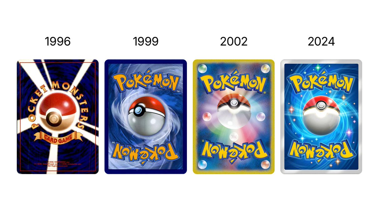 Did you know the Poké Ball on English Pokémon TCG card backs is opened the wrong way? They fixed it in modern Japanese cards and in TCG Pocket. English cards still have
