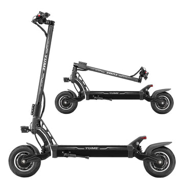 HKM-834003 YUME Hawk Pro Folding Electric Scooter with Long Range, 6000W Dual Motor, Hydraulic Suspension, 49 km/h Speed, 330lbs Capacity