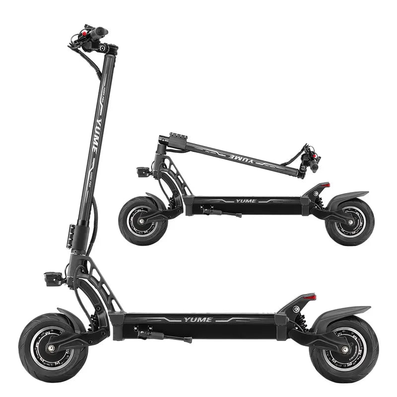 HKM-834003 YUME Hawk Pro Folding Electric Scooter with Long Range, 6000W Dual Motor, Hydraulic Suspension, 49 km/h Speed, 330lbs Capacity