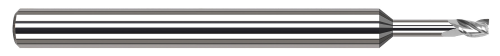 33220 3 FL - 0.0200" Cutter DIA x 0.0300" LOC x 0.1000" Reach - Uncoated