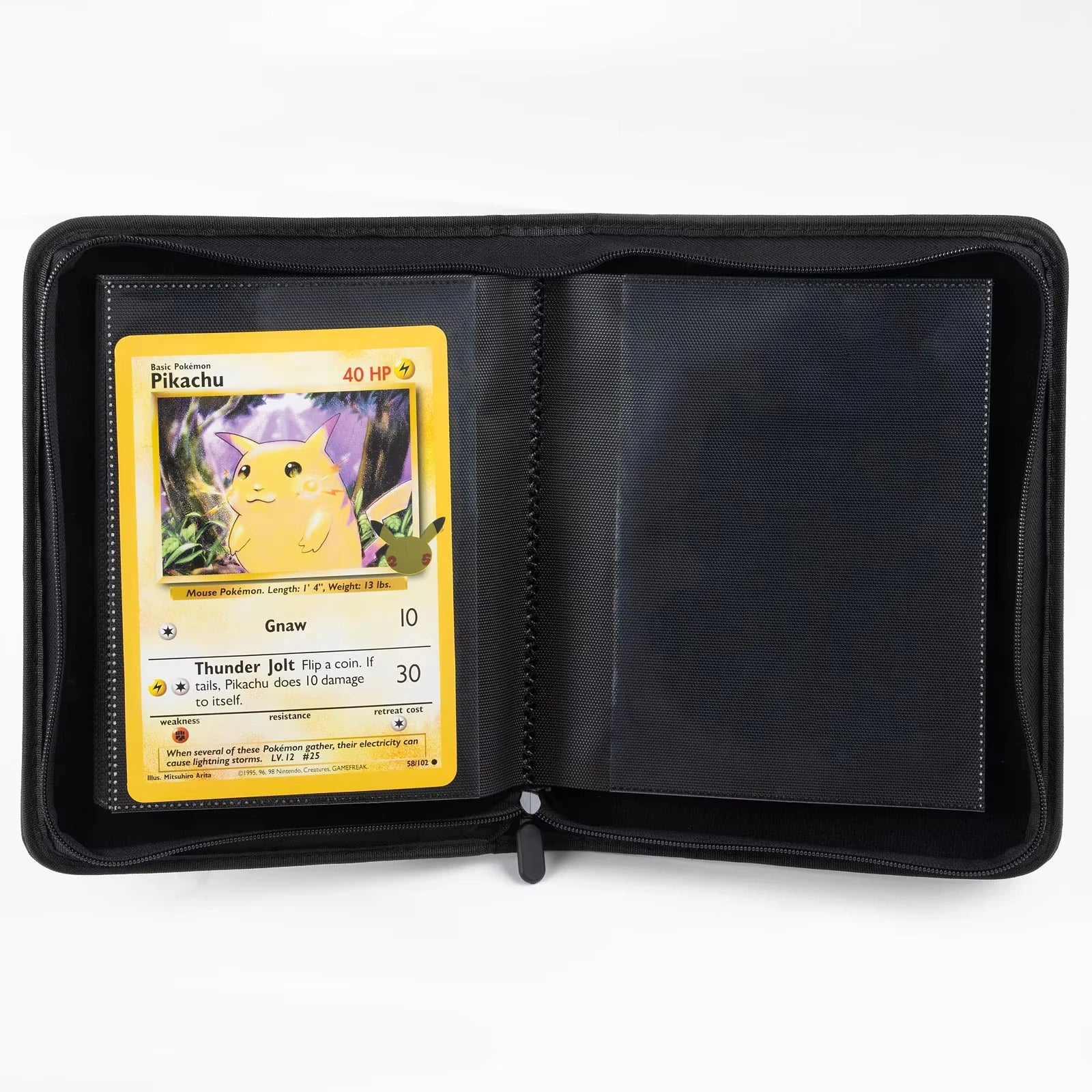 Single Pocket Jumbo Card Binder PU Leather Album for Trading Cards